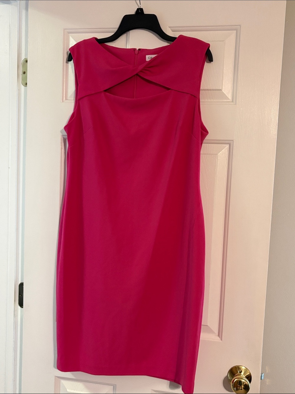Calvin Klein Sleeveless Knot Sheath Dress - Picture 2 of 2
